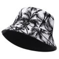 Men Women coconut tree Bucket Hat Cotton Printing Hip Hop Fisherman Panama Sun Hat Outdoor Street Casual Visor Bucket Cap.