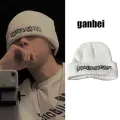 This beanie hat beanie hats Korean style hip hop unisex cool embroidery good texture winter hats. 