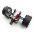 MOC Technology Assembles Cars Compatible with Lego style Particle Steering Belt Drive Integrated Structure Children's .