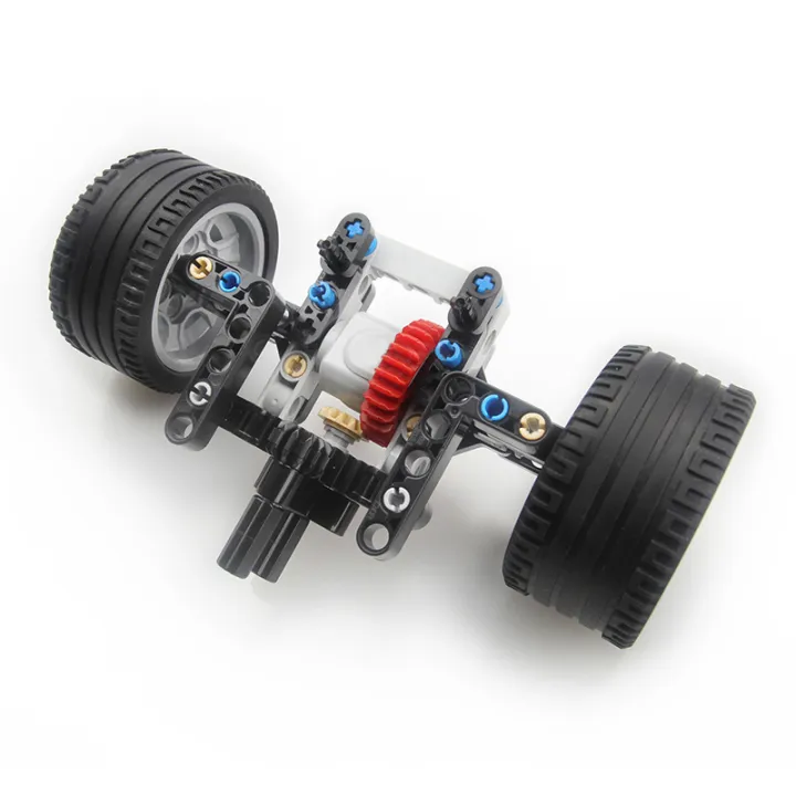 MOC%20Technology%20Assembles%20Cars%20Compatible%20with%20Lego%20style%20Particle%20Steering%20Belt%20Drive%20Integrated%20Structure%20Children's%20%20-%20Image%204