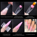 120 Pcs/Set Clear Dual Forms Nail System Full Cover Quick Building Gel Mold Tips Nail Extension Molds Upper Forms For Nails Tips. 