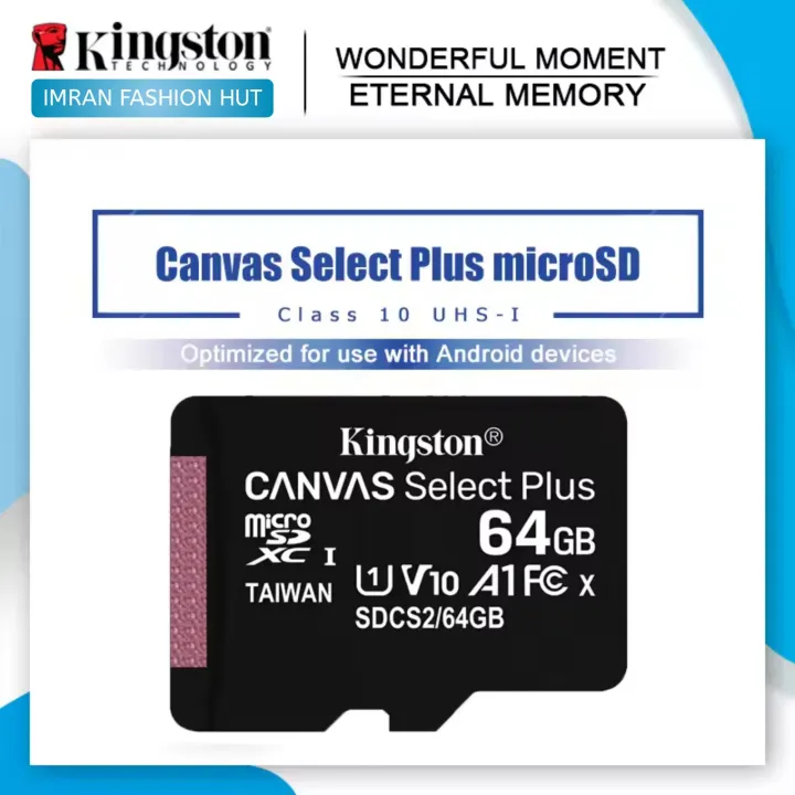 King'ston%20Canvas%20Select%20Plus%2064GB%20microSD%20Card%20Class%2010%20UHS-I%20speeds%20up%20to%20100MB/s%20with%20Adapter%20(SDCS2/64GBIN)%20-%20Image%202