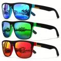 3/1PCS Fantasy Cool Classic Polarized Square Fashion Glasses For Men And Women Outdoor Sports Party Vacation Travel Driving Fish.