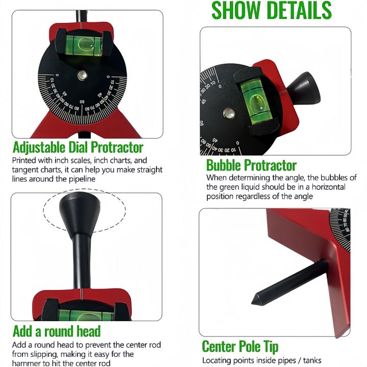Pipefitter%20Tools%20w/Magnetic%20Centering%20Head%20Pipe%20Fitting%20Tools%20w/Adjustable%20Dial%20Bubble%20Protractor%20Pipe%20Center%20Finder%20-%20Image%207