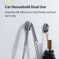 Baseus Auto Fastener Clip Vehicle Hooks For Bag USB Cable Storage Organizer Key Hanger Accessories 2PCS Metal Car Hooks. 