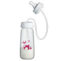 BornBL 6 Month+ Hands Free PP Baby Feeding Bottle with Tube Anti-Colic Nursing System, Bpa Free. 