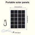 1pc USB  Solar Panel Portable Flexible Small Waterproof 5V Folding Solar Panels Cells For Mobile Phone Battery Charger. 