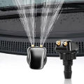 2pcs of Dual Hole Windshield Wiper Nozzles for Most Car Models Suitable for Water Spray and Adjustable Wiper Accessories.
