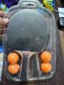 Table Tennis Bat , TT Bat With Four TT Balls. 