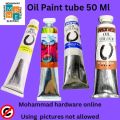 Oil color Tubes 50 ml, Premium Oil Paint Tube – Rich Colors, Professional Quality by well known brands, blue bird, marries, butterfly, diamond etc. Attractive shades , beautiful art works. 