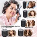VELCRO Hair Rollers self-grip curling set +Clips in Different 3 Sizes (6 PCS). 