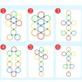 Outdoor Kids Funny Physical Training Sport Toys Lattice Jump Ring Set Game with 10 Hoops 10 Connectors for Park Play Boys Girls. 