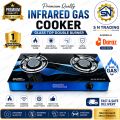 National Double Glass Top Infrared Gas Cooker low gas consumption 80% Save. 