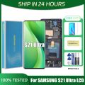 6.8'' Super AMOLED For Samsung Galaxy S21 Ultra 5G Lcd Display Digital Touch Screen For G998F G998B Display With Frame. 