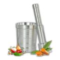 Aluminium Mortar and Pestle Set Kitchen Khalbatta Okhli Khal Musal Dasta Ural Kundi Sota Kharal Masher Set Spice Grinder Small Size. 