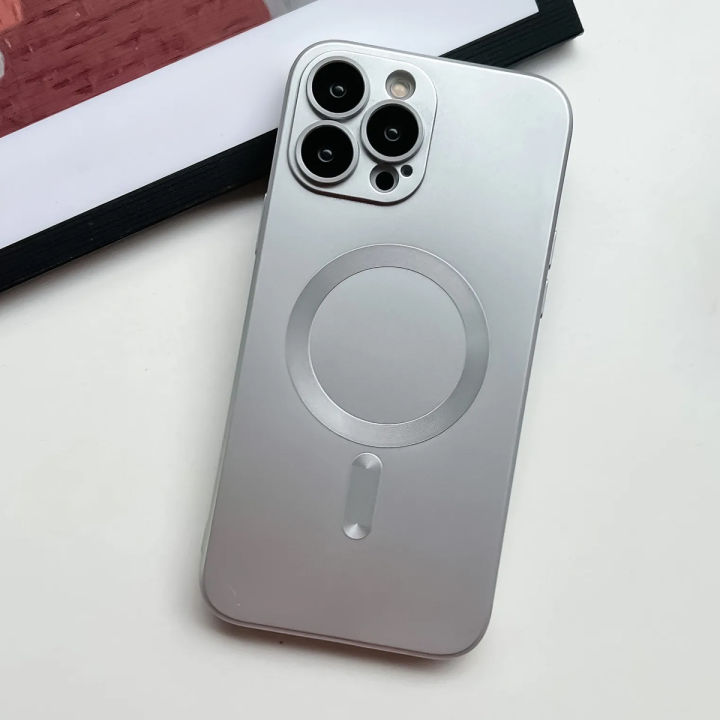 Iphone%20%20Magsafe%20Wireless%20Charging%20Case%20For%20iPhone%20%20Soft%20Magnetic%20Matte%20Bumper%20phone%20Cover%20-%20Image%202