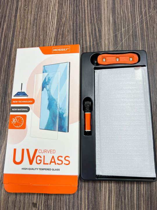 Infinix Hot 50 pro + 4G Mossily UV Liquid Branded Glass HD+ Transparent Glass protector With 100% Fingerprint Working