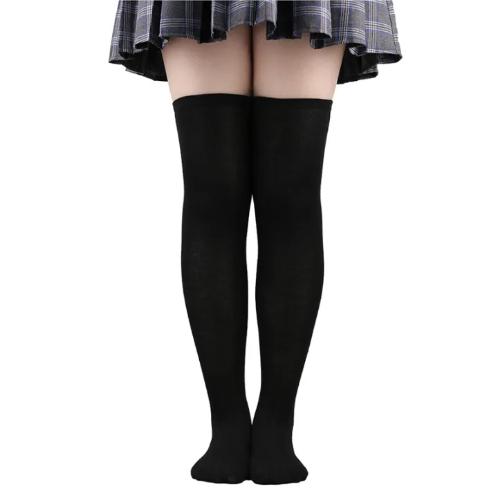 Christmas%20Stockings%20Over%20Knee%20Long%20High%20Socks%20Women%20Halloween%20Striped%20Stockings%20Dance%20Cosplay%20Performance%20Solid%20Colors%20Leggings%20-%20Image%207