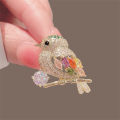 Sparkling Colorful Zircon Birds Brooch For Women Rhinestone Crystal  Animal Brooches Coat Dress Lapel Pins Wedding Party Jewelry. 