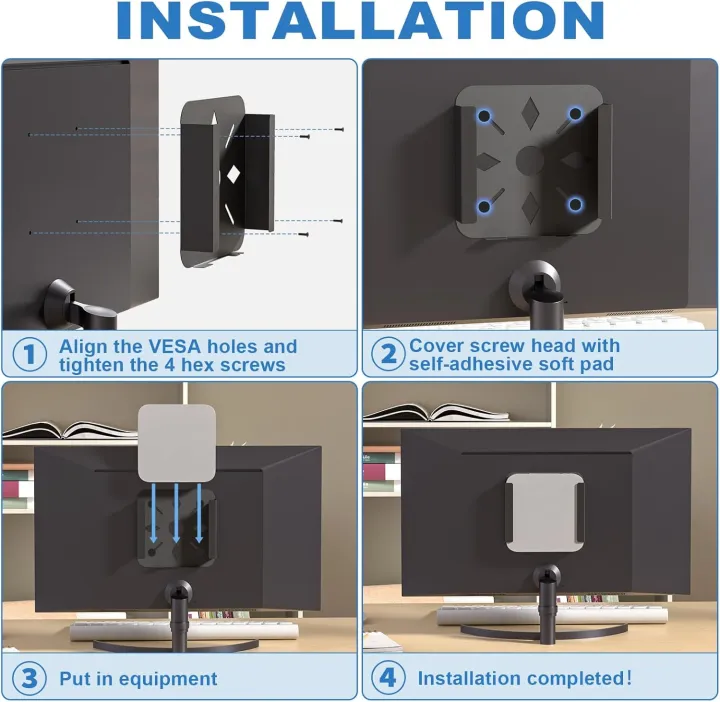 Mac%20Mini%20VESA%20Bracket%20for%20Mac%20Mini%202011%20to%202024%20M2%20Pro%20Wall%20Mount%20Bracket%20non-slip%20save%20desktop%20space%20ventilate%20dissipate%20heat%20-%20Image%204