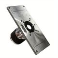 Aluminium Router Table Insert Plate Table For Woodworking Benches Router Plate Wood Tools Milling Trimming Machine With Rings.