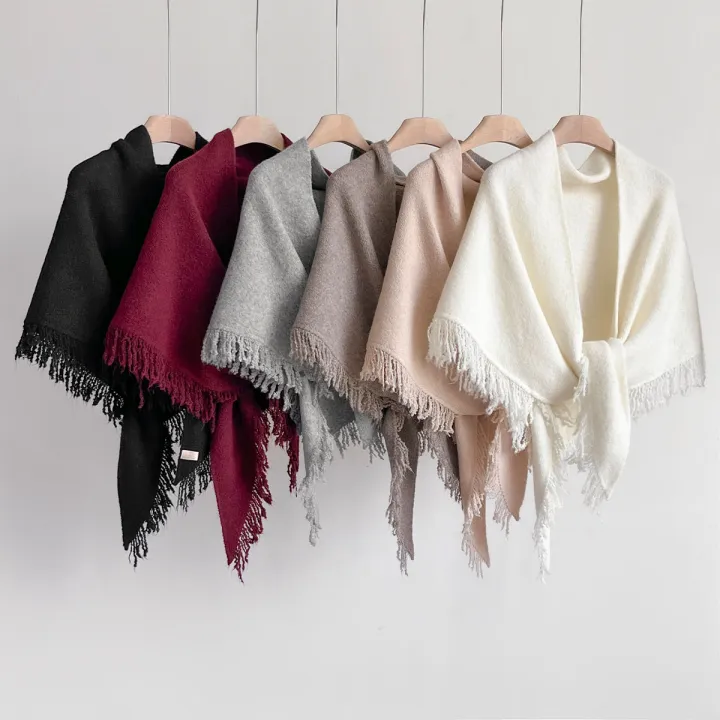 2025%20Autumn%20and%20Winter%20New%20Women's%20Neck%20Wrap%20Wool%20Blended%20Tassel%20Triangular%20Shawl%20Female%20Thickened%20With%20Knitted%20Warm%20Shoulder%20-%20Image%205