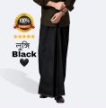 Cotton Fabrics best quality 5hand lungi white /black from smart men. 