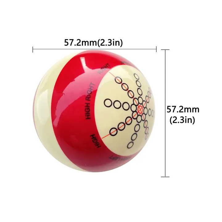 High-grade%20Manshield%20Red%20and%20white%20training%20billiard%20cue%20ball%201-1/2%20standard%2057.2mm%20American%20large%20advanced%20training%20ball%20artifa%20-%20Image%207