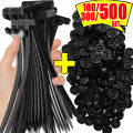 500PCS Nylon Cable Zip Self-Locking Heavy Duty Zip Ties Indoor & Outdoor General Purpose Cable Tie Buckles Releasable UV Resista.