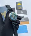 Foxbox Tuna FB0024 Blue Rubber Strap Black Diver Design Silicon Bracelet. 