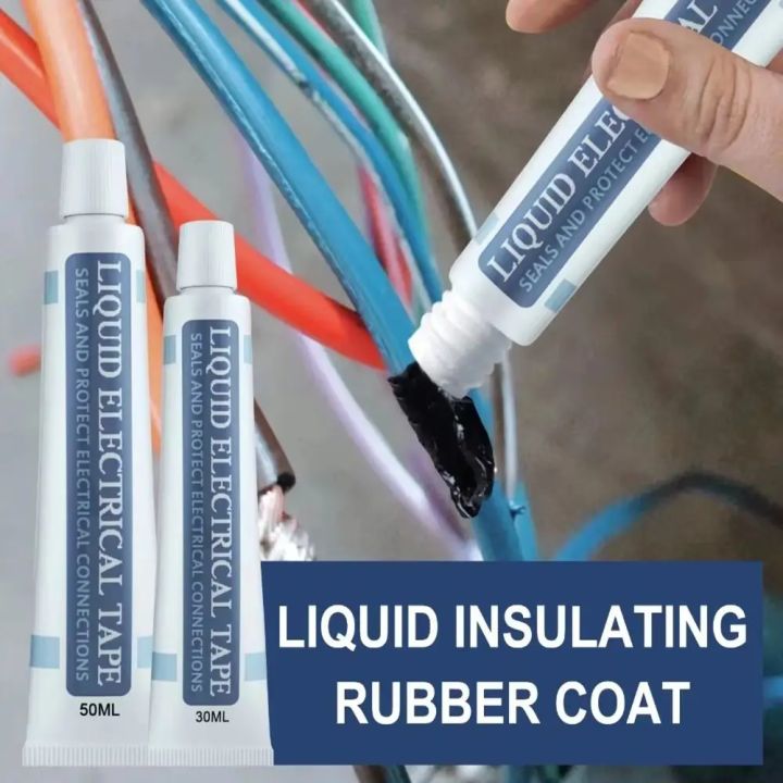 Automotive liquid insulation adhesive, 30/50ml, cable repair, rubber coating, quick drying repair, liquid insulation paste