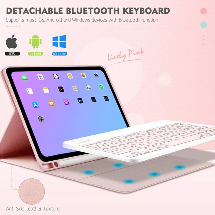 Keyboard%20Case%20for%20iPad%20Pro%2011%20inch%202022/2021/2020%20(2nd/3rd/4th%20Generation)%20with%20Detachable%20Wireless%20Keyboard,%20iPad%20Pro%2011%20inch%20case%20with%20Keyboard%20and%20Pencil%20Holder,%20Pink%20-%20Image%204