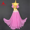 BellyDance Costume Set for Women Luxury Rhinestones Bra+ Split Long Skirt 2pcs Oriental Belly Dancing Performance Outfit.