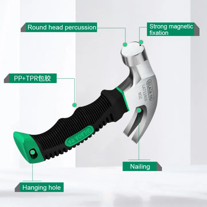 LAOA%20Mini%20Claw%20Hammer%208OZ%20Nail%20Hammer%20Tool%20Steel%20Woodworking%20Striking%20and%20Electronic%20Tools%20-%20Image%205
