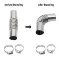 24mm Elbow Pipe Air Diesel Parking Heater Exhaust Tube Connector With Clip For Webasto Diesel Boats Heater Car Heating Parts. 