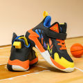 Seasonal new Velcro friction sound children's sports and leisure shoes basketball shoes. 