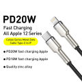 Baseus 20W PD USB C Cable for iPhone 14 13 12 Fast Charging Charger for MacBook iPad Pro Type C To Lightning Wire Cord.