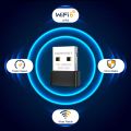 COMFAST Mini USB WIFI6 Adapter Network Card WI-FI Dongle 2.4GHz 802.11AX Signal Reception for PC Laptop Win 7/10/11 Free WI-FI4 Drive.