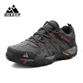 HIKEUP Men's Hiking Shoes Suede Leather Outdoor Shoes Wear-resistant Men Trekking Walking Hunting Tactical Sneakers. 