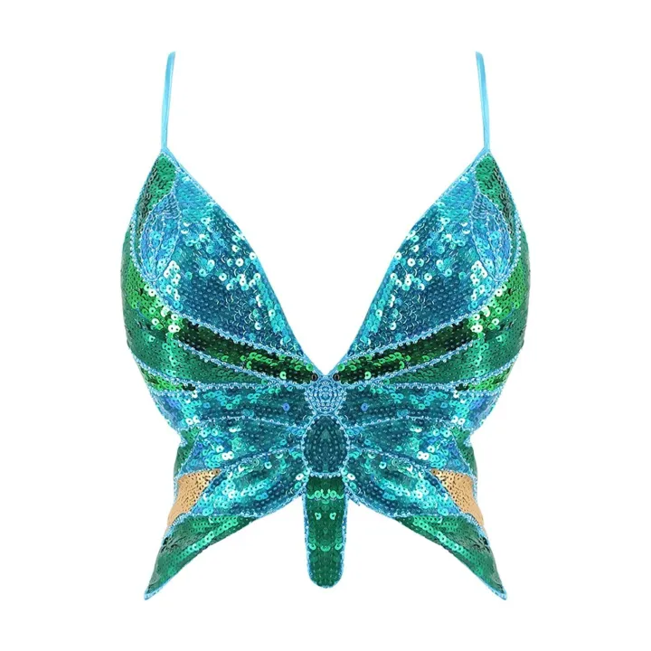 New%20Ladies'%20Dance%20Performance%20Tops%20Fashionable%20Belly%20Dance%20Bras%20Women%20%20Stage%20Costume%20Creative%20Butterfly%20Design%20Bras%20Top%20-%20Image%207