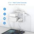 TESSAN 4 Electrical USB Hub(1 USB C Port) Charging Station, 8 AC Multiple Power Splitter Surge Protector for Office Home Kitchen Dorm Room. 