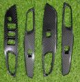 Toyota Yaris power window trims carbon fibre 4pcs set. 