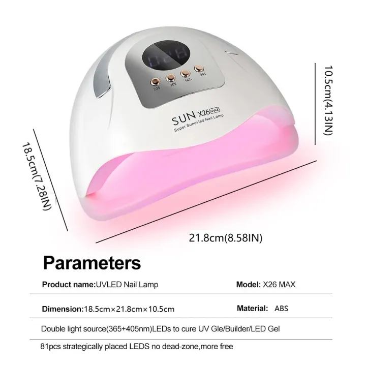 Sun%20X26%20MAX%20UV%20LED%20Nail%20Lamp:%2081-LED%20Professional%20Gel%20Dryer%20with%20Timer,%20Auto%20Sensor%20%E2%80%93%20Salon%20Manicure%20Tool%20-%20Image%205
