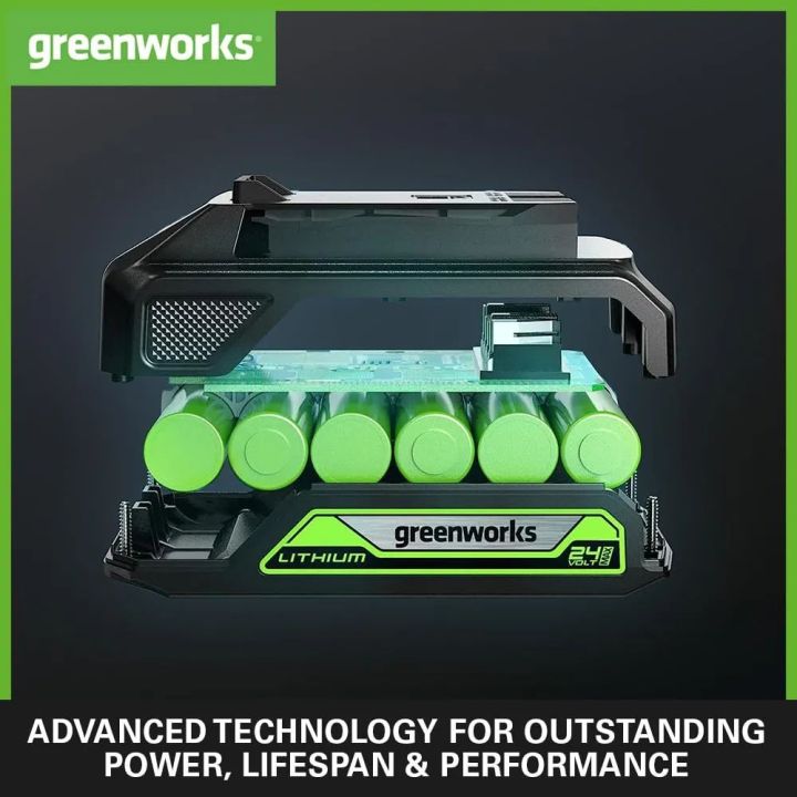 Greenworks%2024V%20Battery.%20Original%20Greenworks%2024V%20Power%20Supply%202Ah%20Powerful%20Lithium-Ion%20Battery%20-%20Image%204