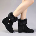 2025 Winter New Style Thickened Platform Snow Boots for Women Fleece-Decorated, Dual-Purpose (Commute & Casual) Warm Ankle Boots.