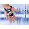 DEUKIO Mini Drum Fishing Wheel Portable Winter Ice Fishing Reel Wheel With Wire Outdoor Tackle Fishing Accessories. 