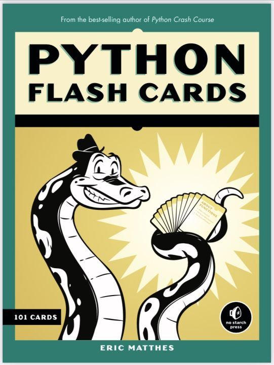 PYTHON FLASH CARDS - ERIC MATTHES Good Paper Quality
