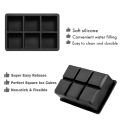 4/6/8 Grid Silicone Ice Cube Tray Big Ice Cube Mold Square Ice Cube Maker Food Grade Reusable Ice Cube Mould Whiskey Ice Mold.