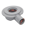 PVC Drain Connector Pipe Adapter for European Plumbing Compatible with 50mm and 100mm Pipes Featuring Flange Base Stability. 