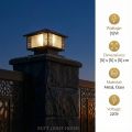 Gate Light/Elegant CNC Design/Large Size E27 Holder/Led Bulb/Flame Bulb/Outdoor Lighting/Modern Gate Lamp/Home Decor/Security Light. 